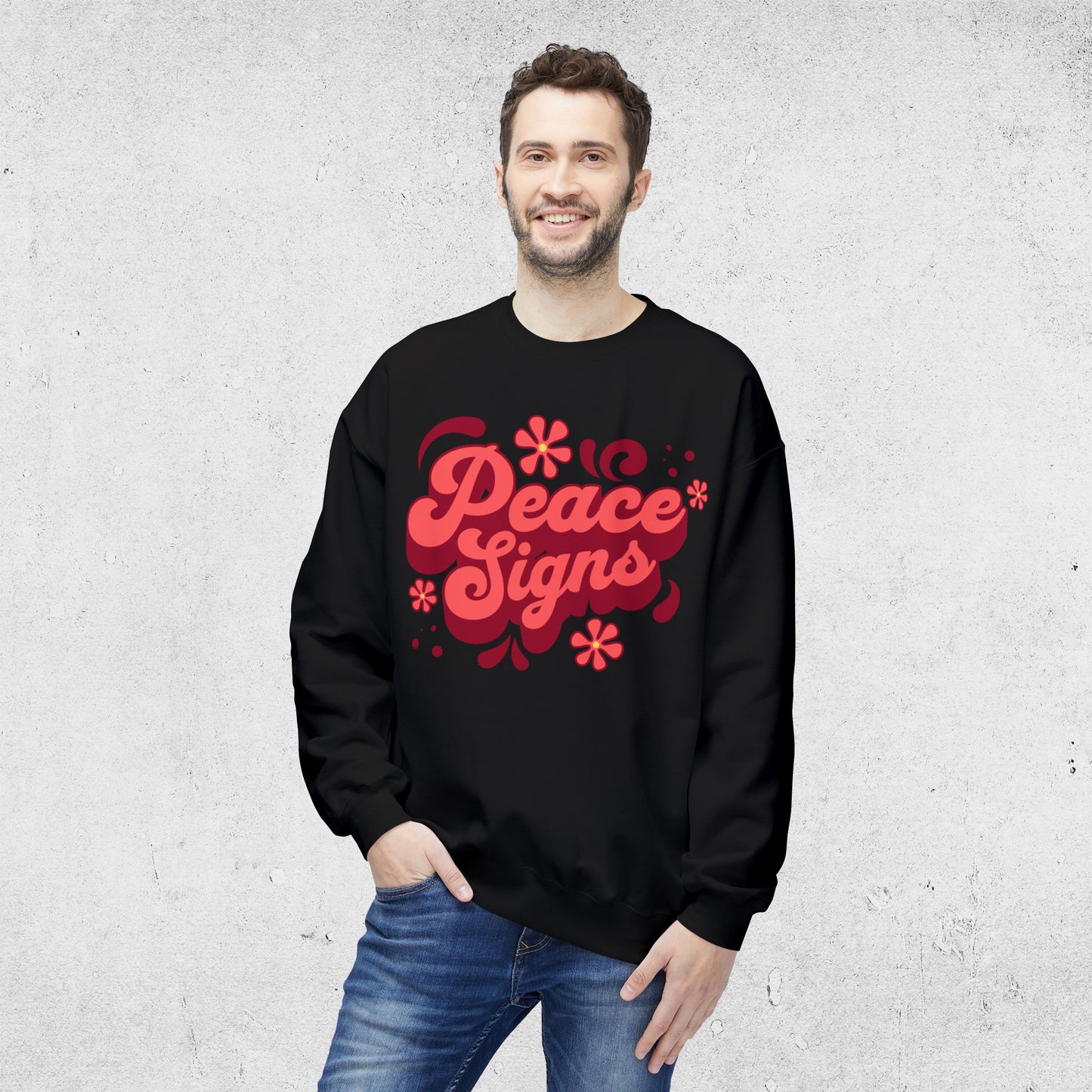 Peace Signs - Relaxed Sweatshirt