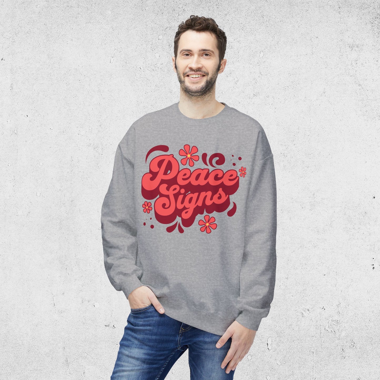 Peace Signs - Relaxed Sweatshirt