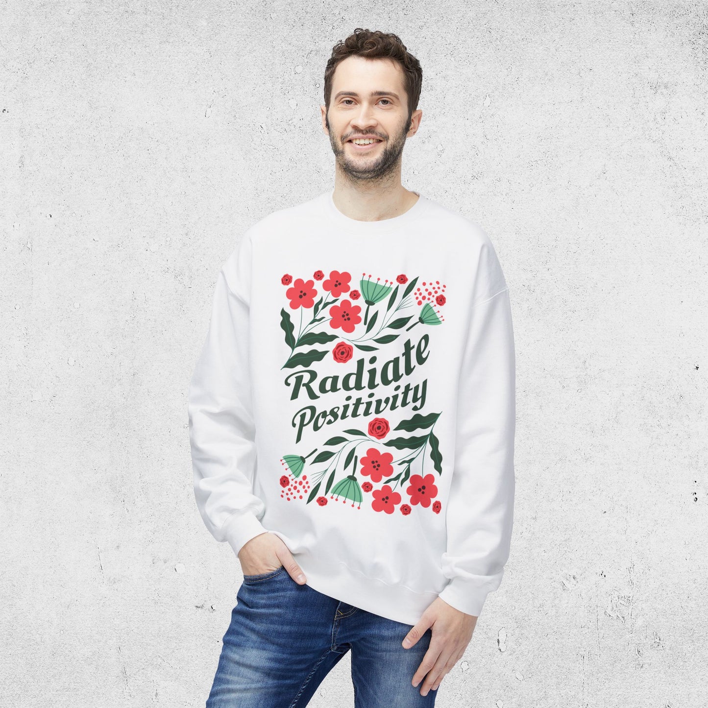 Radiate Positivity - Relaxed Sweatshirt